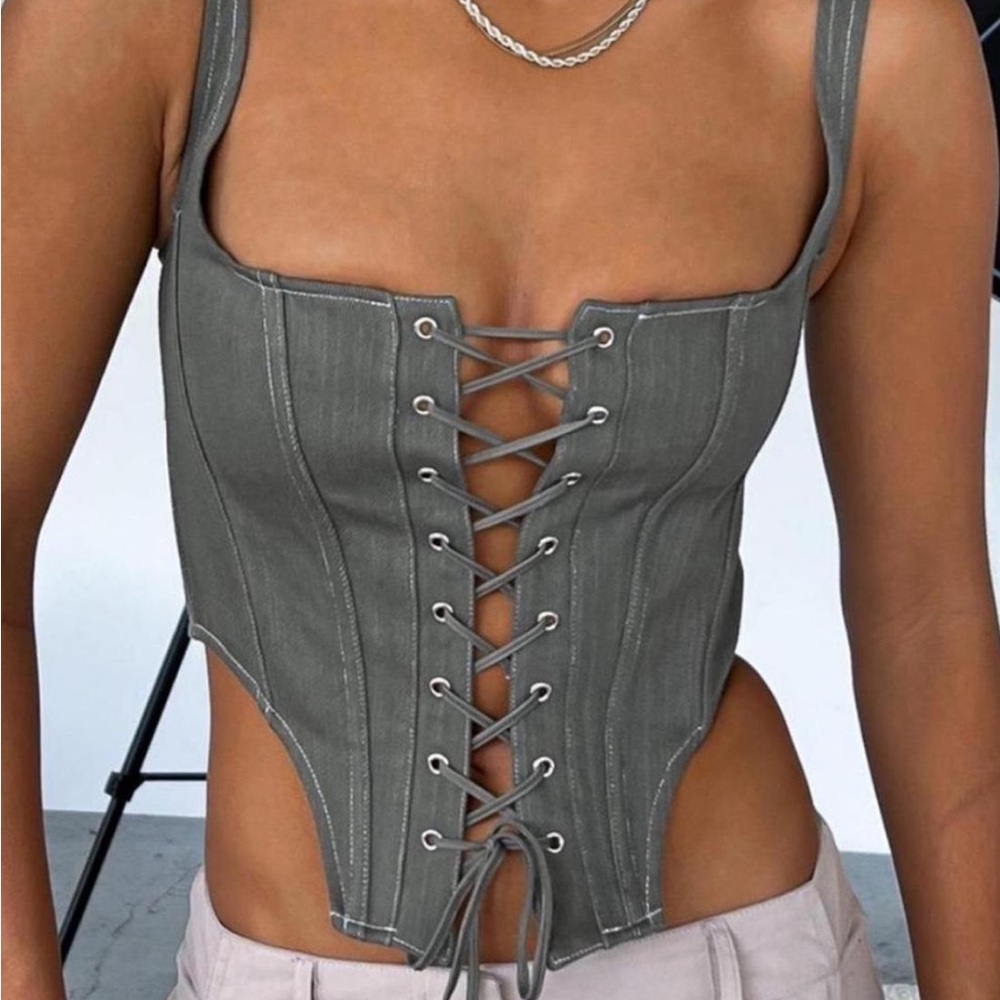 White fox corset